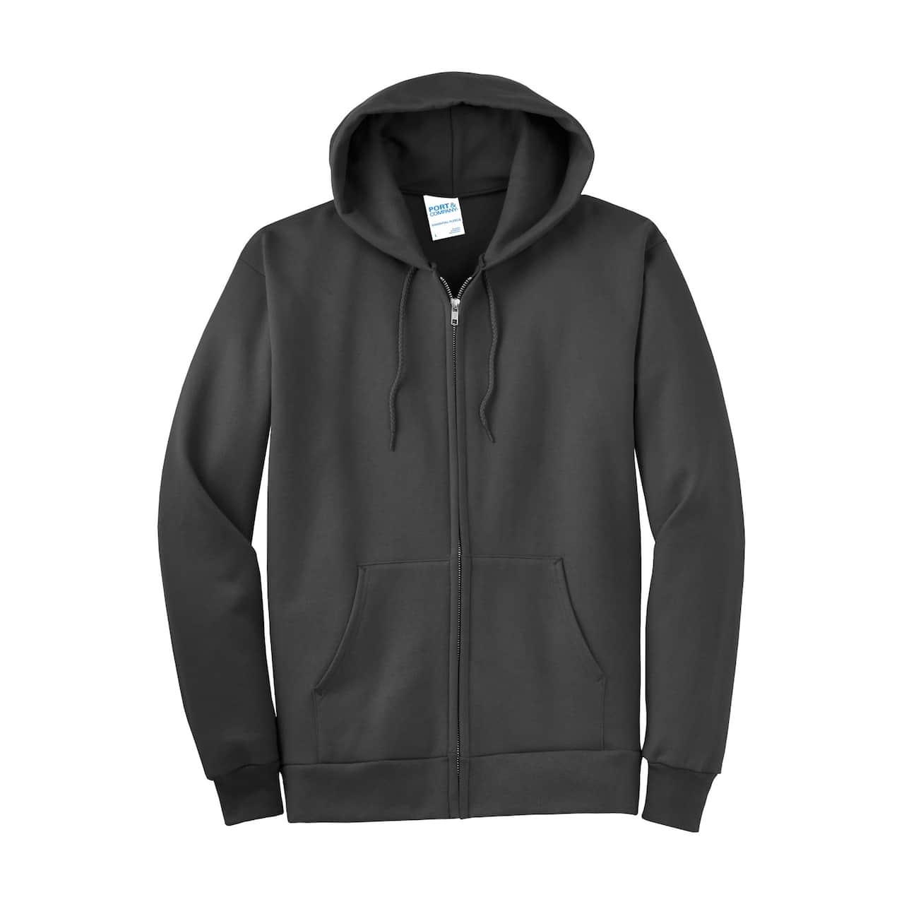Port & Company® Essential Fleece Full-Zip Hooded Sweatshirt